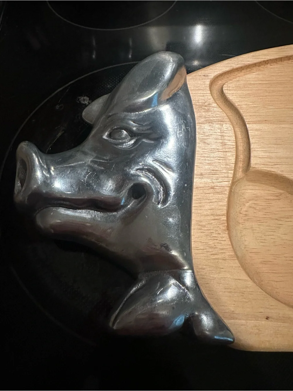 Vintage R.H. Macy and Co. pig cutting/charcuterie board